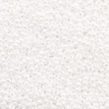 Miyuki rocailles Perlen 15/0 - Ceylon white pearl 15-420